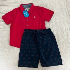 Lobster shorts and shirt set